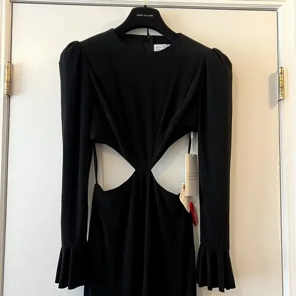Mac Duggal 67944 Long Sleeve Column Gown Dress black size 6 UB Mac Duggal 67944 Long Sleeve Column Gown Dress black size 6 UB